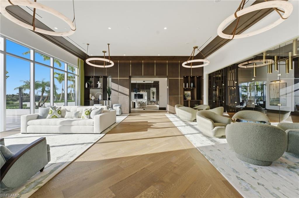 Lounge area on the lobby level