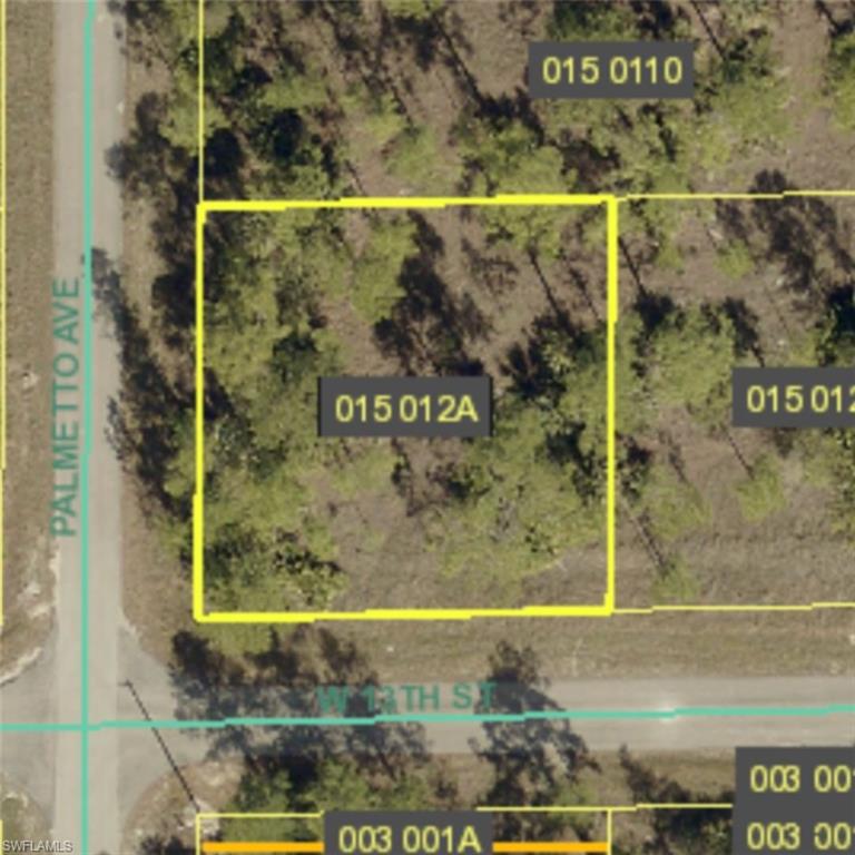 Map of property location with property parcel outlined