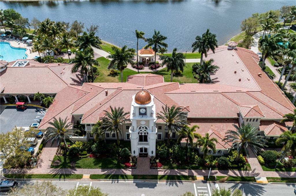 Bird's eye view of community town center