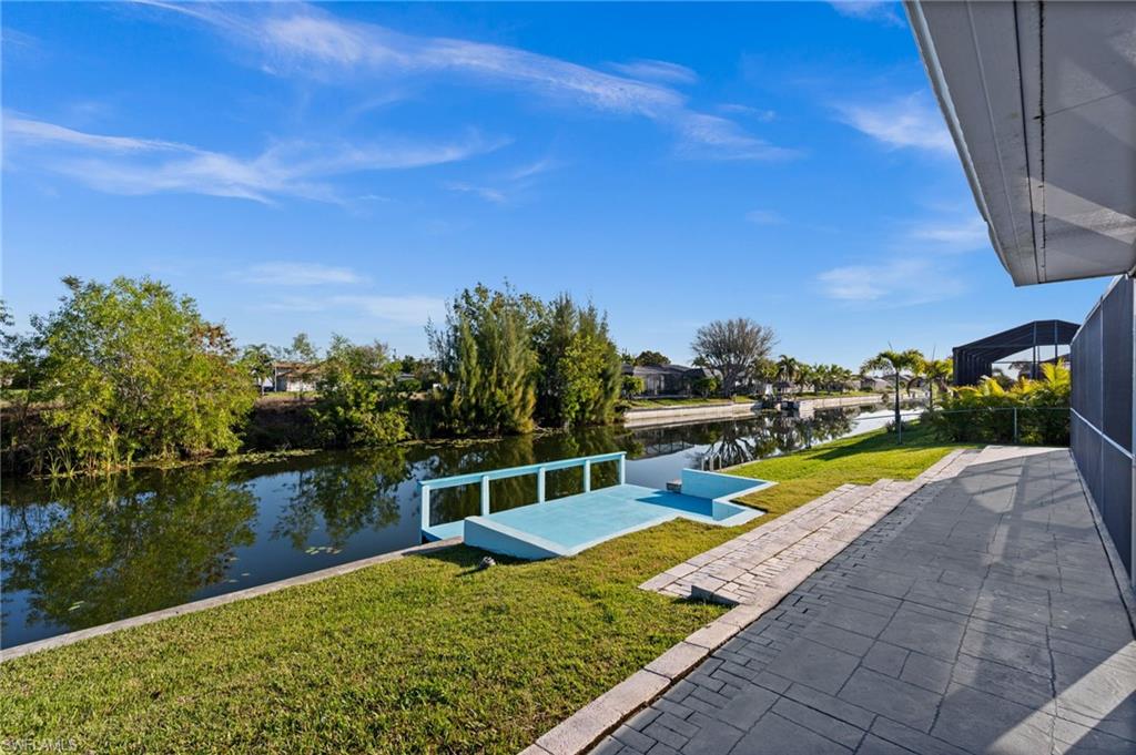 Canal view - dock from pool area