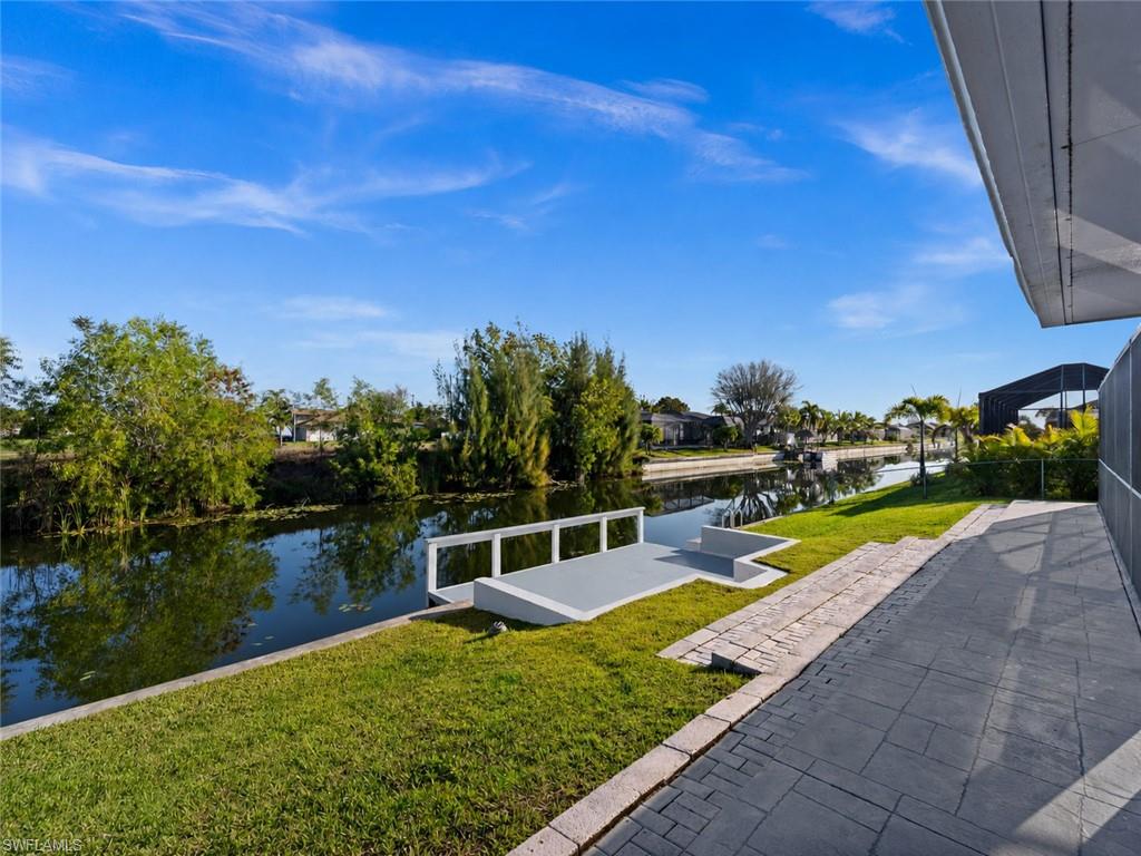 AI edited photo showing a gray dock instead of the current blue one