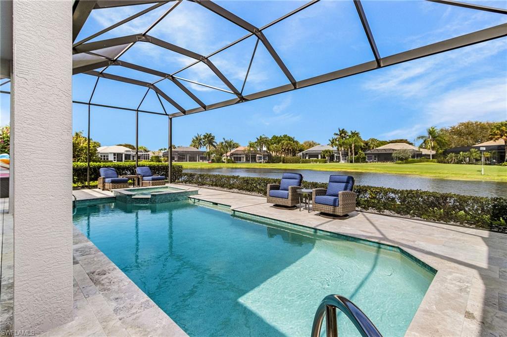 Completely redone pool and spa.
