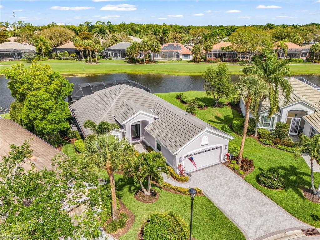 Drone / aerial view of a nearby body of water