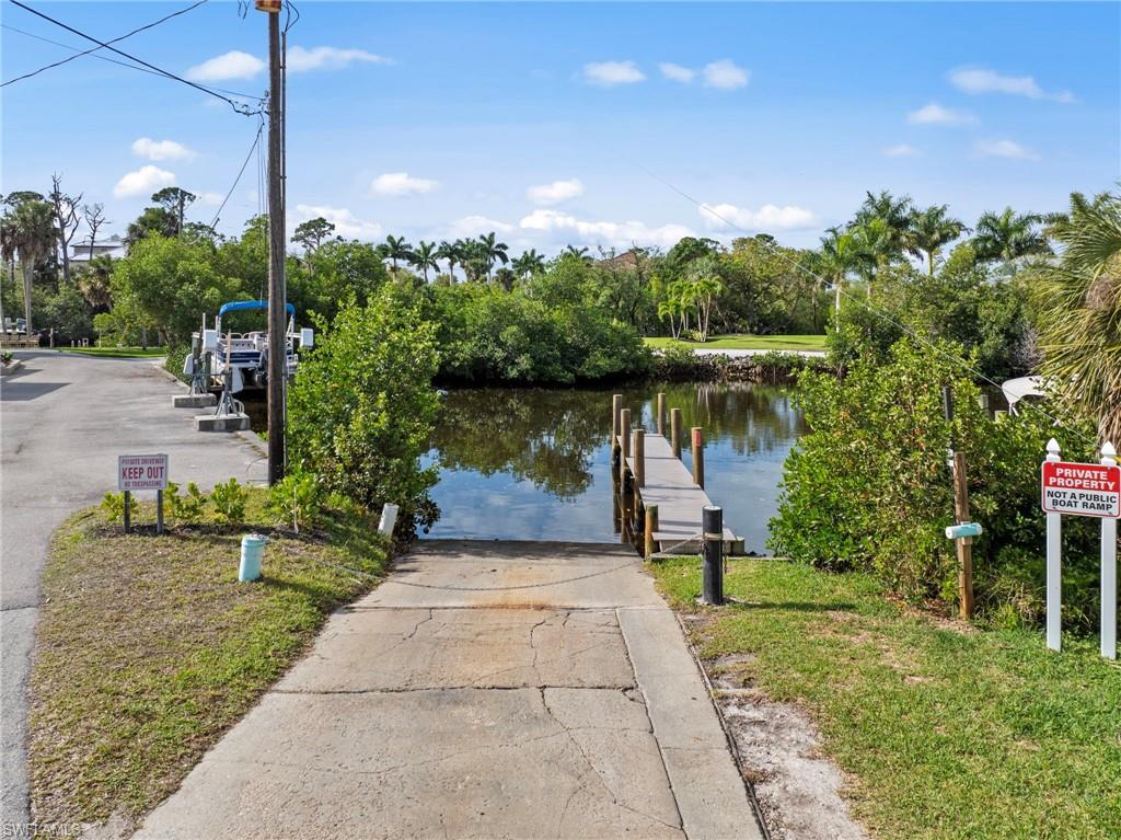 Community private boat ramp