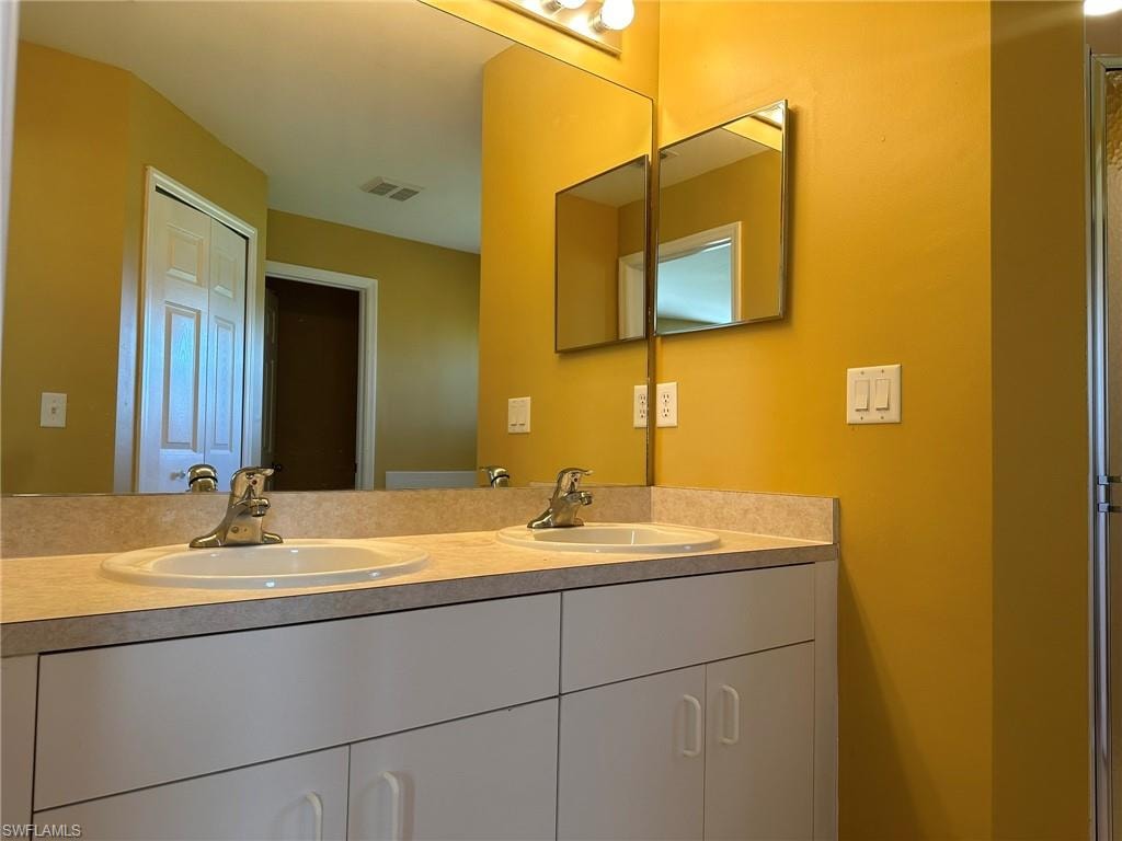Bathroom with double vanity