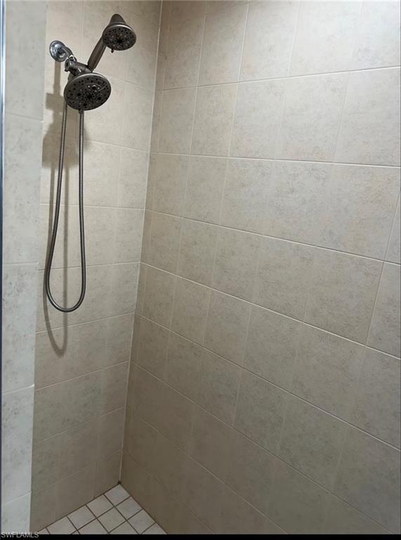 Bathroom with tiled shower