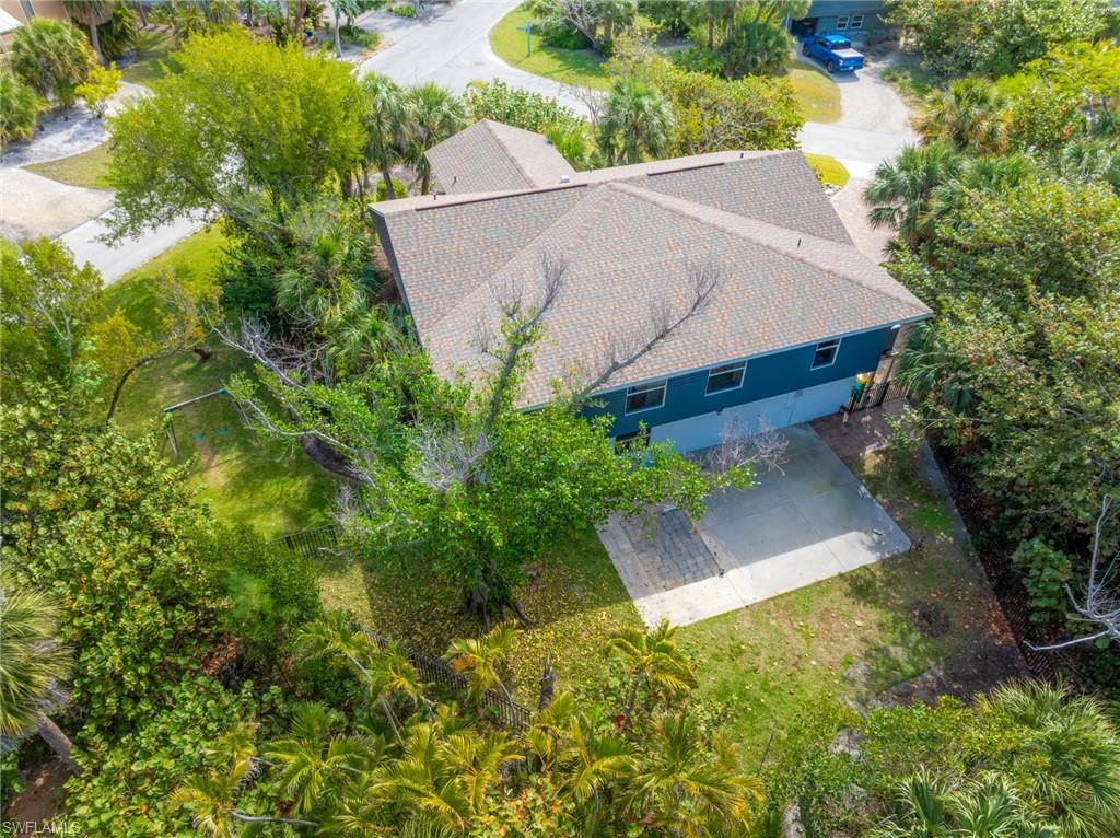 View from above of property