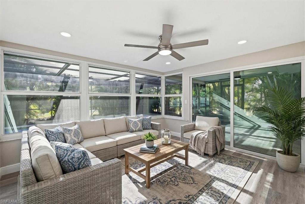 Sunroom virtually staged