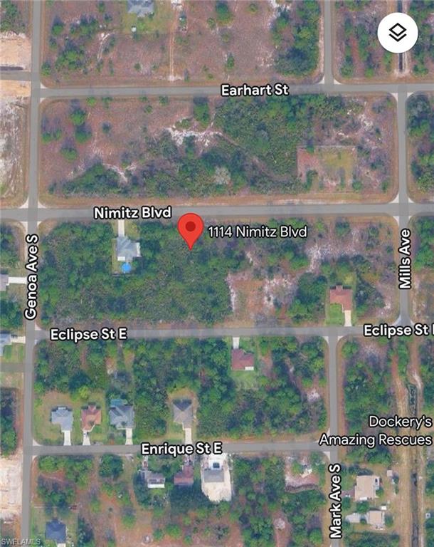 Map of property location featuring property parcel outlined