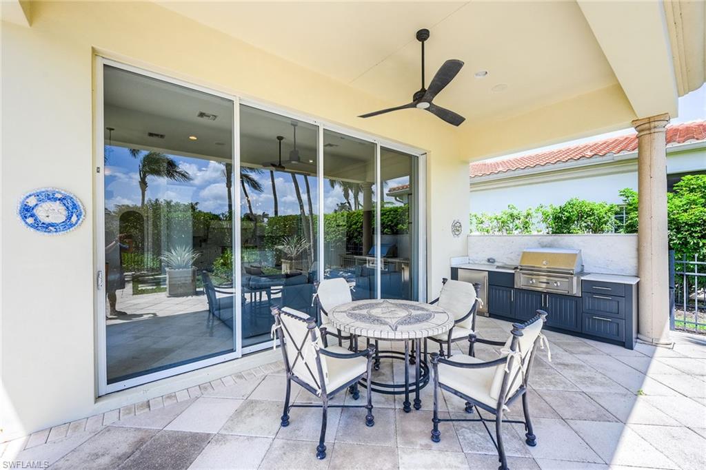 Covered Outdoor Seating just off the Family Room