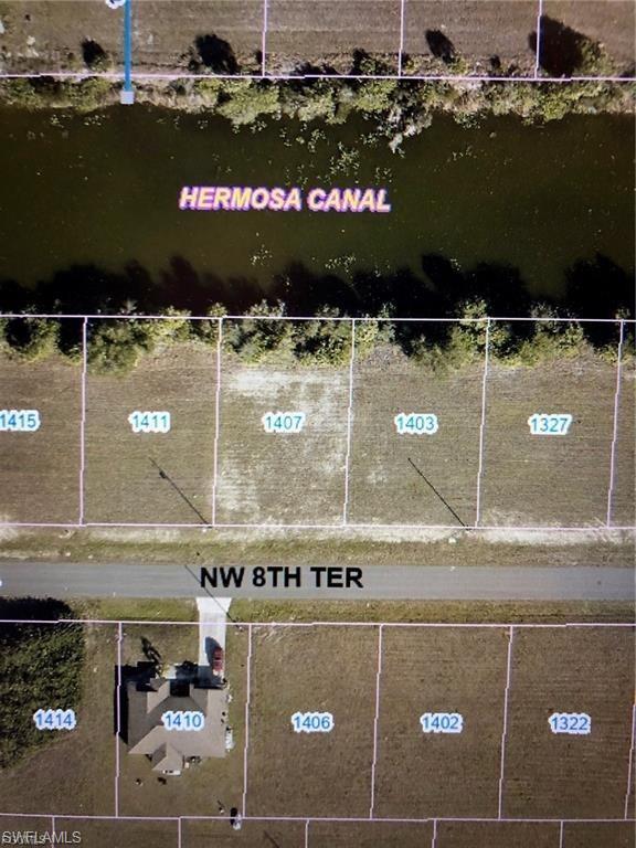 Aerial view of property's location