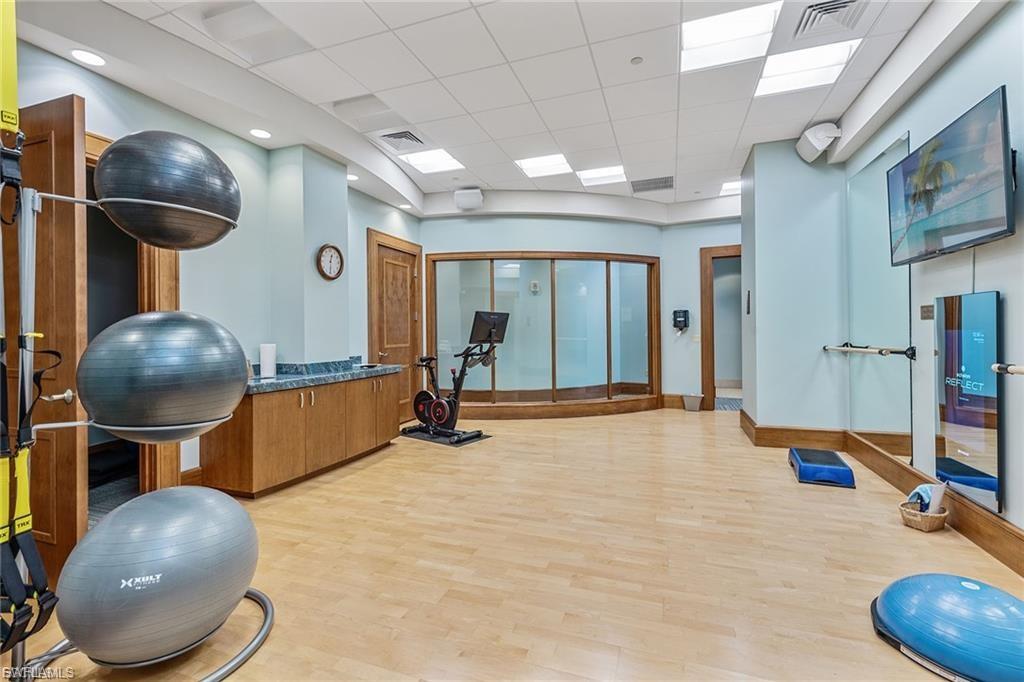 Aqua Spa & Fitness includes massage, sauna, steam plus his & her locker rooms.