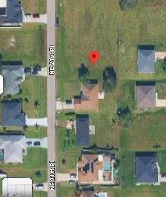 Aerial map of property and surrounding area