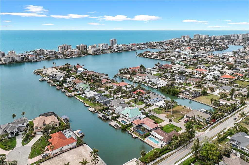View of urban area with a large body of water and nearby suburban area