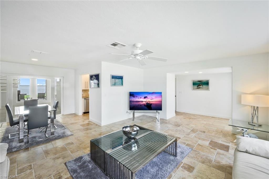 first floor - living and dining area