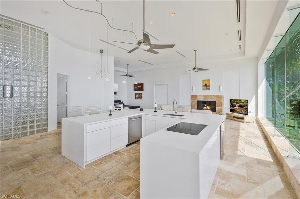 second floor - kitchen area
