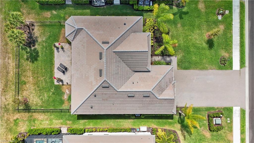 View from above of property