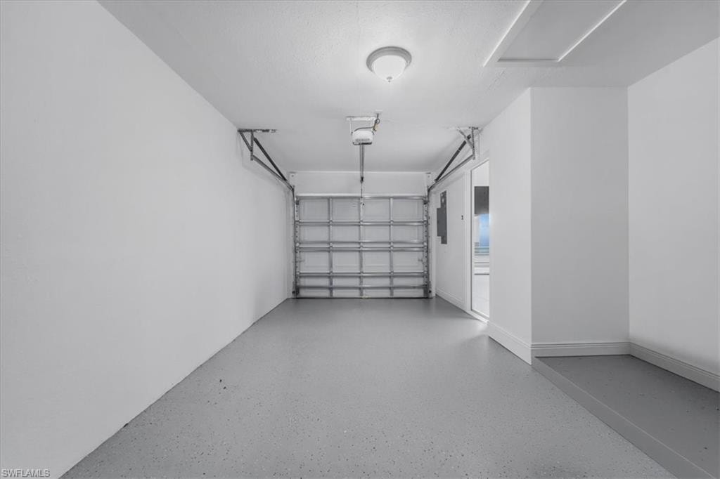 Garage with electric panel