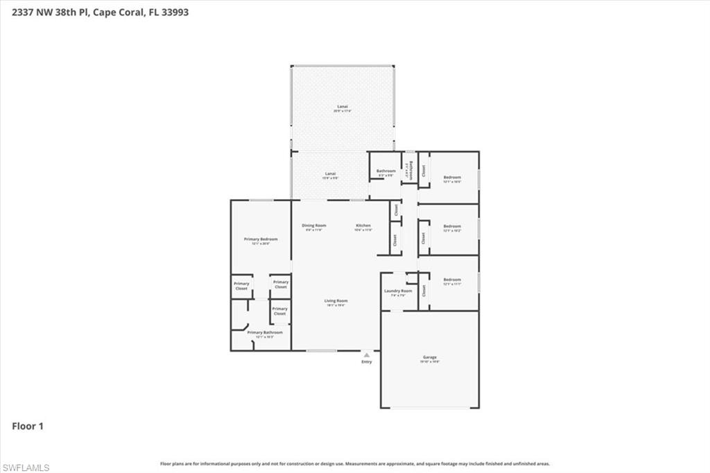 View of floor plan / room layout