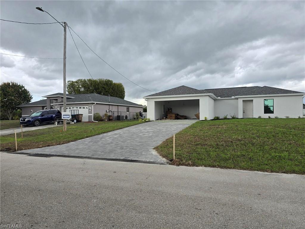 View of newly built Homes across the street