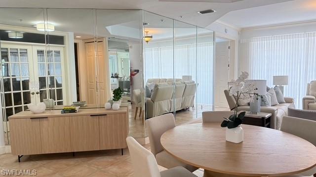 Open to living area