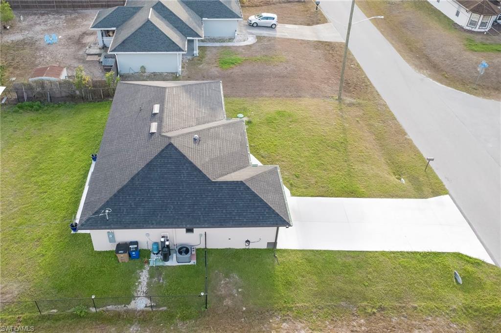 View from above of property