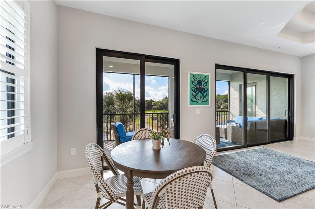 Dining area with plenty of natural light
