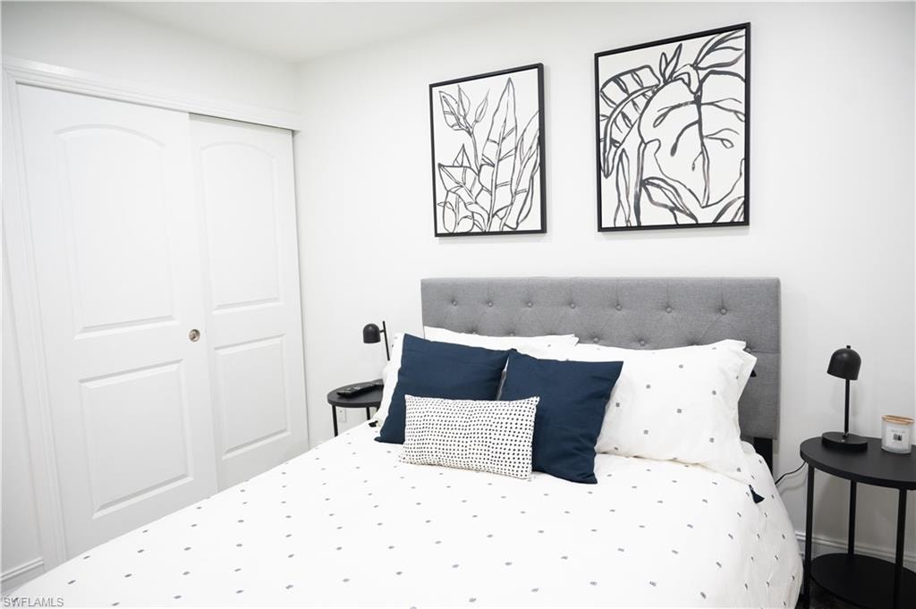 Bedroom featuring a closet