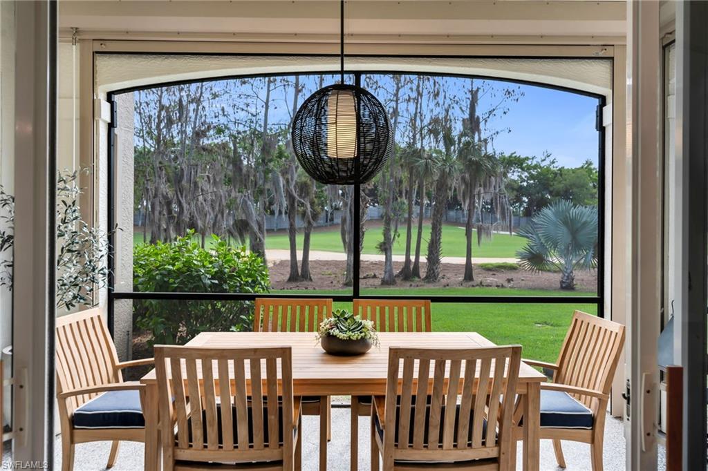 Peaceful views of backyard and 2nd hole of gold golf course