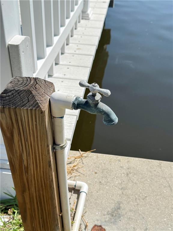 water at dock
