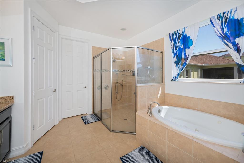 Primary Bath with separate shower and tub