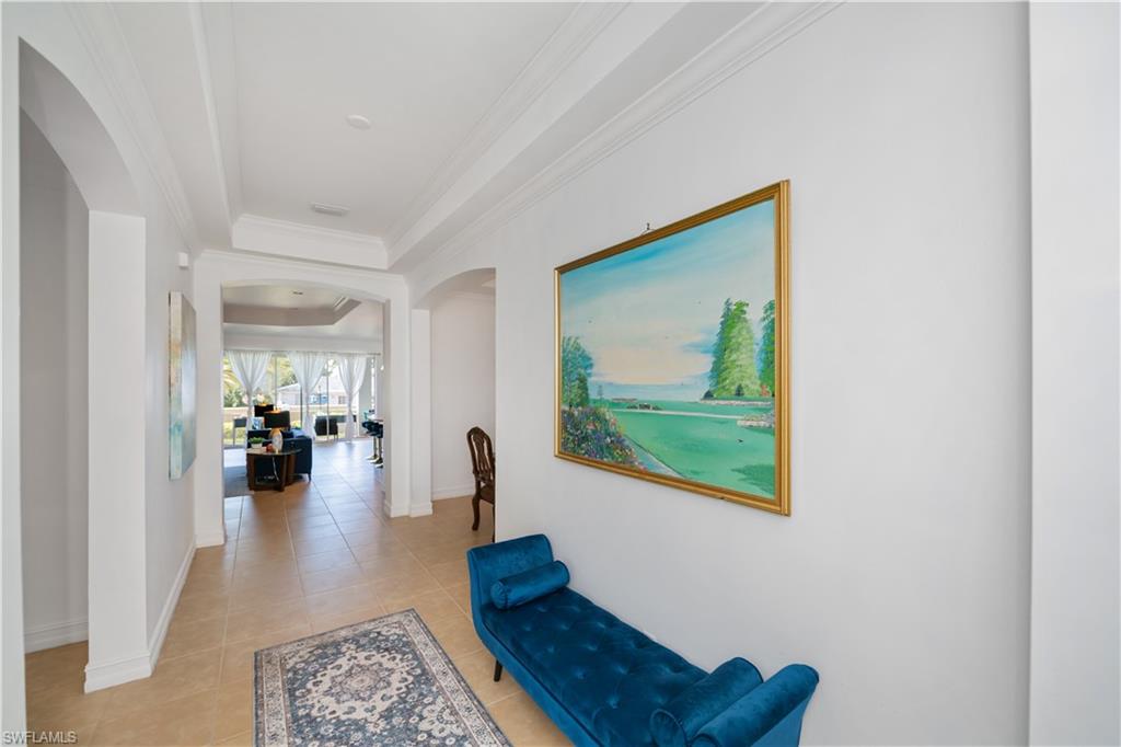 Stately Entry with a wide hall