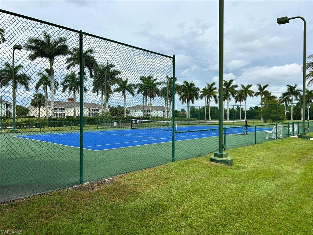 View of tennis court