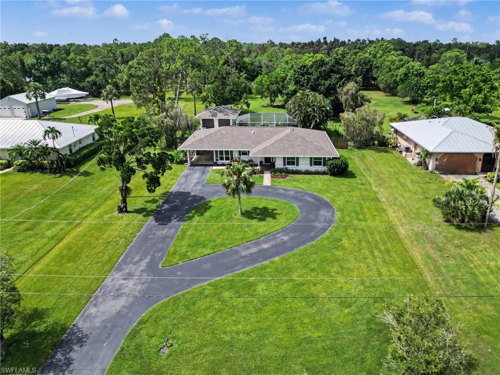 Lush green surroundings