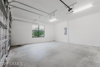 Garage with electric panel