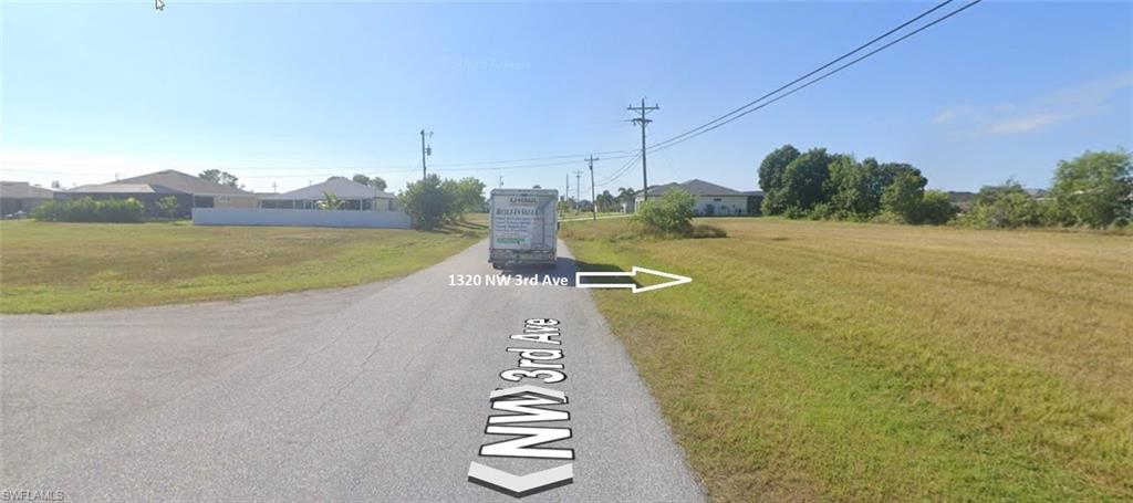View looking up the street.
