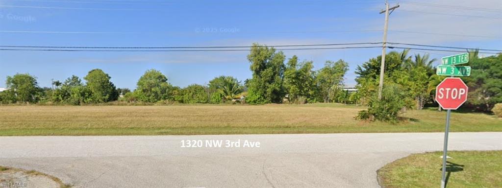 Frontal view of the property