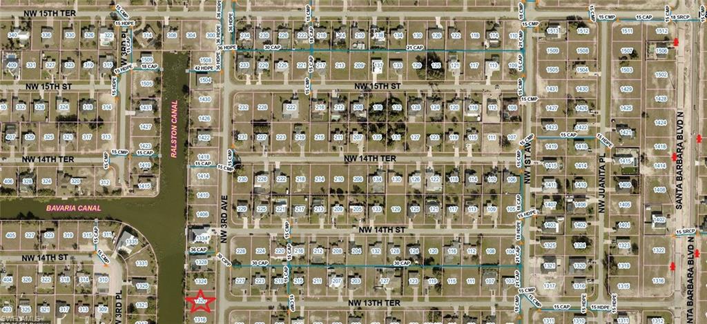 Map / location and surrounding properties.