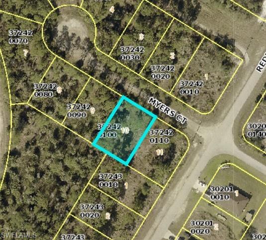 Aerial view of property's location with property boundaries highlighted