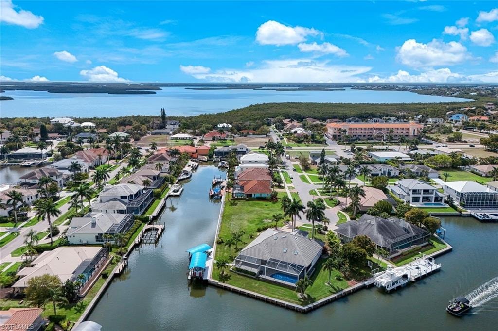 Bird's eye view of a large body of water