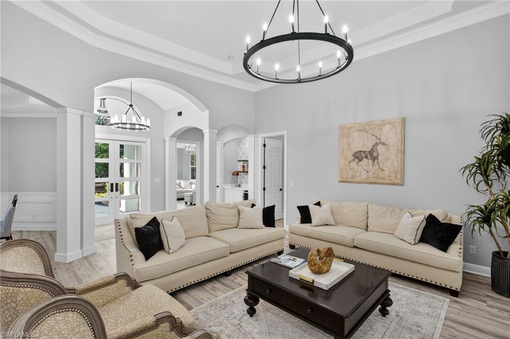 Spacious living room with an abundance of natural light!