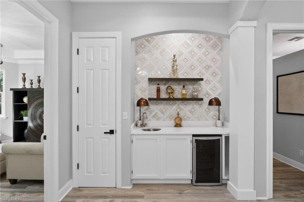 Wet bar in the Living Area...ideal for entertaining.