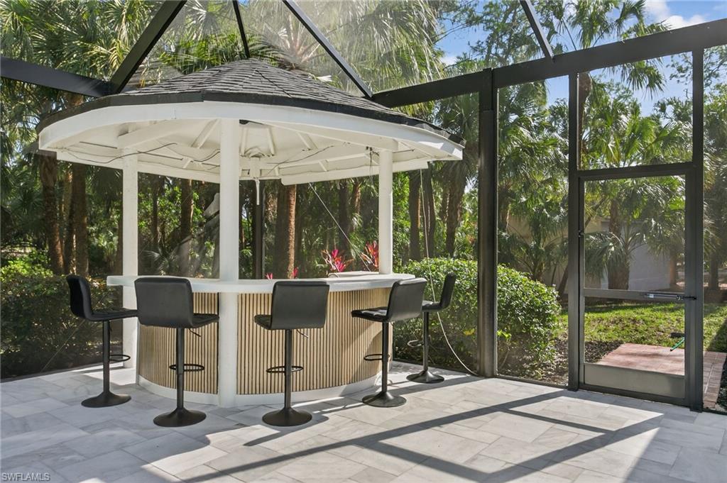 Tiki Bar with new sink and gas BBQ hook-ups