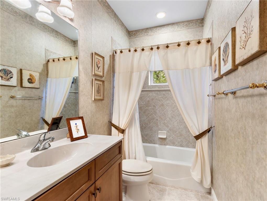 Bathroom 3 also serves as a powder room for guests.