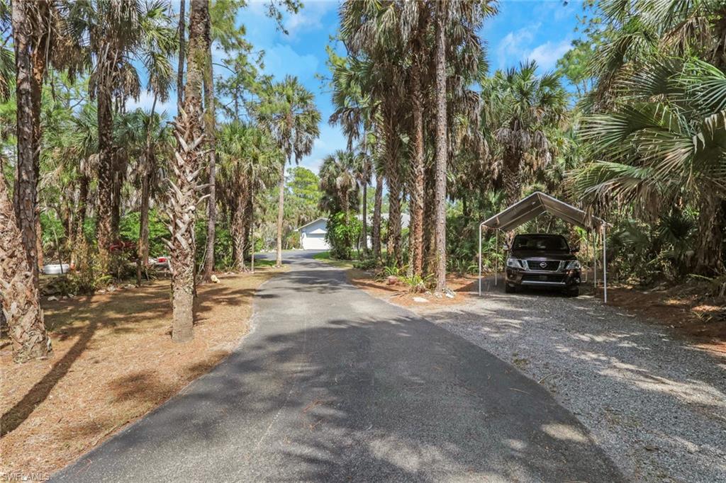 Long asphalt circular driveway with tons of space to park multiple vehicles. Additional carport. RV parking with RV hookup in the back! Home is nicely set back and private! Second gated entry off of Wilson Blvd N! Fully Fenced!