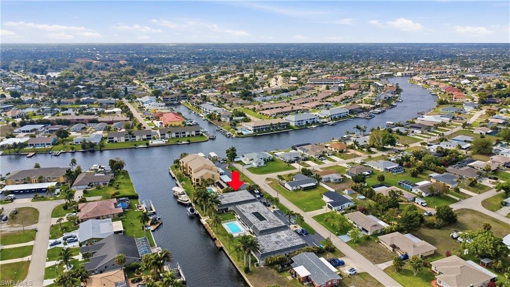 View of property location with nearby Downtown Cape Coral
