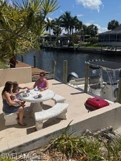 Dock featuring a water view