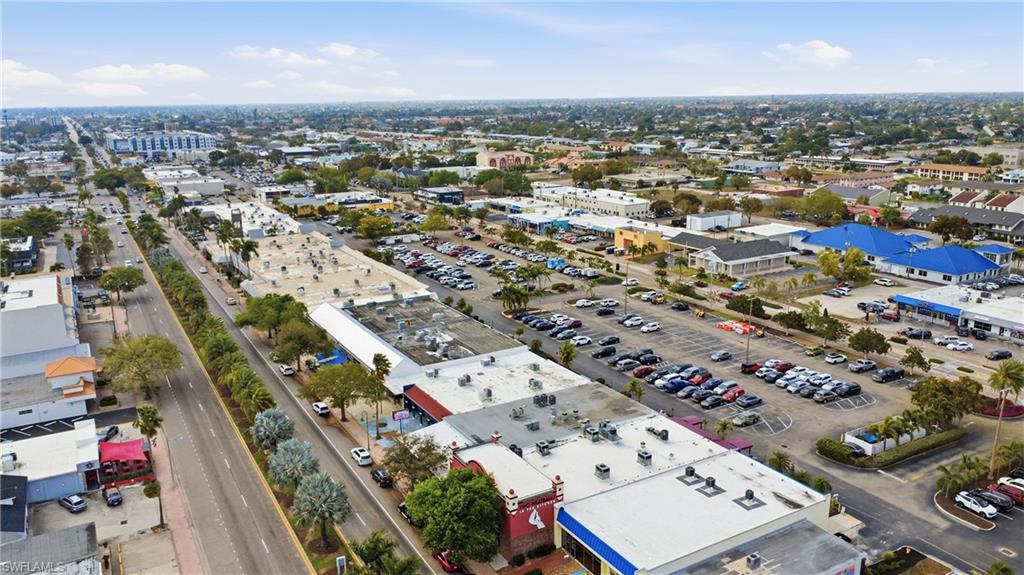 Bird's eye view of Downtown Cape Coral.