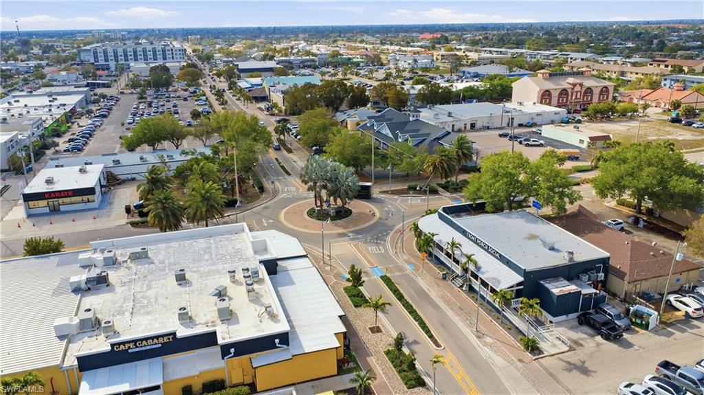 Aerial view of Downtown Cape Coral.