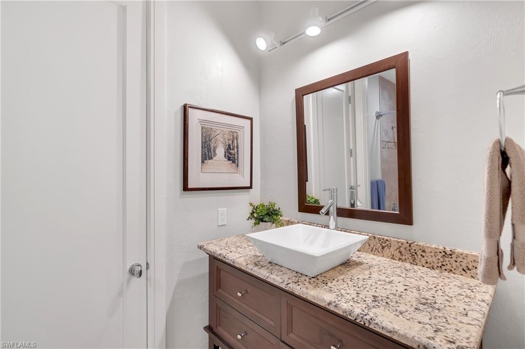 Bathroom featuring vanity